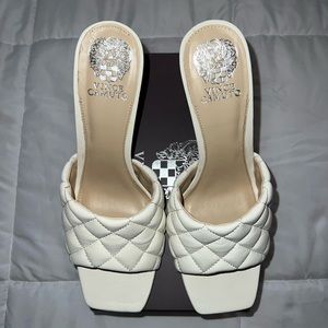 Vince Camuto White heel sandals